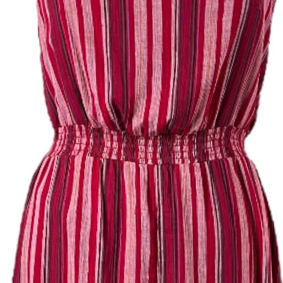 Universal Thread Target Maxi Dress Halter Neck Cotton Red Stripe Women’s 0X - Picture 9 of 12